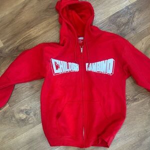 Red Zip-Up Hoodie